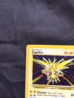 Pokemon Cards: Base Set Rare Holo: Zapdos 16/102 - Image 3
