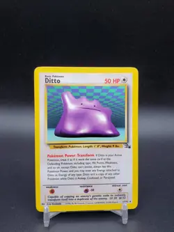 Ditto 18/62 Fossil Unlimited Rare MP/LP Pokemon Card - Image 1