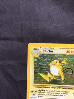 Pokemon Cards: Base Set Rare Holo: Raichu 14/102 - Image 3