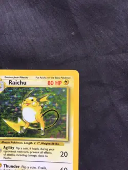 Pokemon Cards: Base Set Rare Holo: Raichu 14/102 - Image 4
