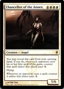 Chancellor of the Annex 6 Rare New Phyrexia MTG Near Mint - Image 1