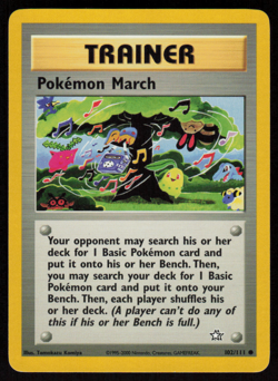 Pokemon March 102/111 Common Neo Genesis Pokemon Unlimited LP - Image 1