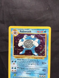 Pokemon Cards: Base Set Rare Holo: Poliwrath 13/102 - Image 2