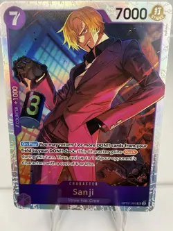 SANJI OP09-065 SR Emperors In the New World One Piece Card Game English NM - Image 1