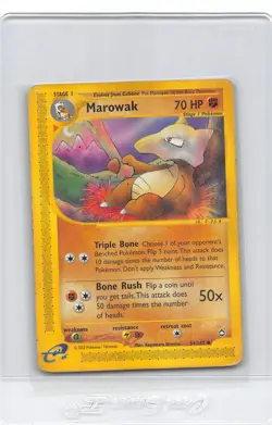 MAROWAK 54/147 - NON-HOLO - Aquapolis - e-READER - VINTAGE POKEMON CARD - MP - Image 1