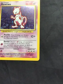 Pokemon Cards: Base Set Rare Holo: Mewtwo 10/102 - Image 5