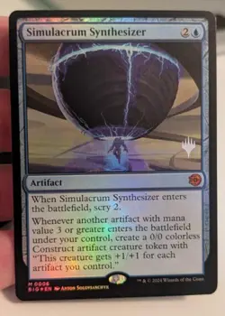 FOIL PROMO PACK - Simulacrum Synthesizer - Outlaws of Thunder Junction MTG NM - Image 1