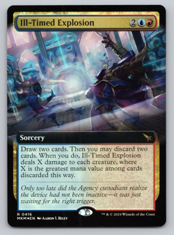 Ill-Timed Explosion FOIL Extended Art - Murders at Karlov Manor MTG - Image 1