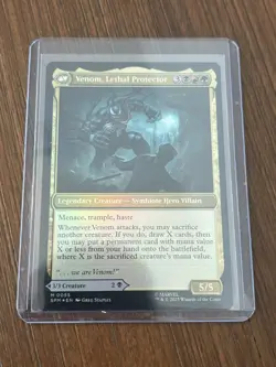 Magic The Gathering Spiderman / Eddie Brock, Venom lethal protector / Foil Promo - Image 2