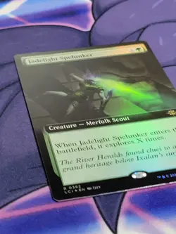 C4439 MAGIC MTG LOST CAVERNS IXALAN JADELIGHT SPELUNKER #0382 LP FOIL EXT ART - Image 2