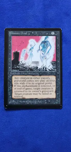 MTG Animate Dead Limited Edition Beta in LP Condition - Image 1