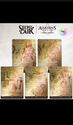 Sealed Secret Lair x Assassin’s Creed: Da Vinci’s Designs EN Rainbow FOIL - Image 1