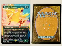 Traveling Chocobo Borderless Final Fantasy Magic The Gathering MTG English x1 - Image 1
