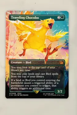 Traveling Chocobo Borderless Final Fantasy Magic The Gathering MTG English x1 - Image 3