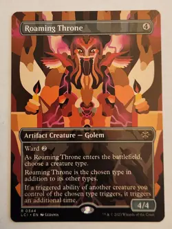 Roaming Throne #344 Borderless Showcase Rare NM+ - Image 1
