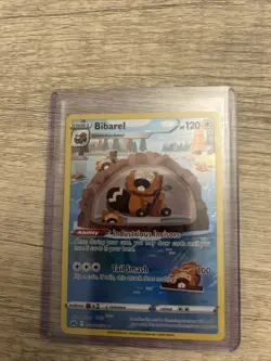 Pokemon TCG Bibarel GG25/GG70 Crown Zenith Galarian Gallery Card - Image 1