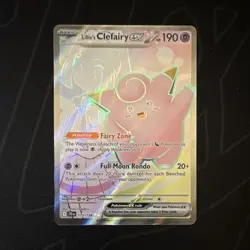 Pokemon Lillie's Clefairy ex 173/159 Sv09 Full Art Ultra Rare Holo - Image 1