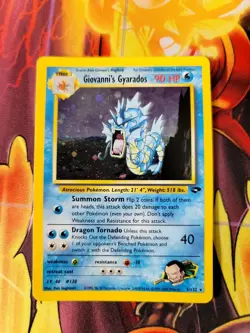 Pokemon Gyarados Holo Rare TCG Card Giovanni's Gym Challenge 5/132 LP - Image 1