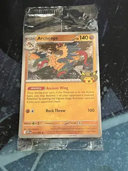 Exclusive Pokemon Chicago Field Museum Fossil Exhibit ArcheopsPromo Card SEALED - Image 2