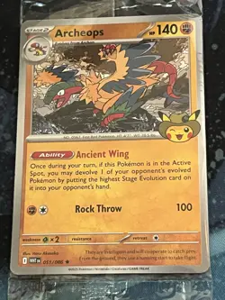 Exclusive Pokemon Chicago Field Museum Fossil Exhibit ArcheopsPromo Card SEALED - Image 3