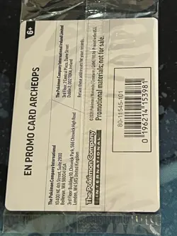 Exclusive Pokemon Chicago Field Museum Fossil Exhibit ArcheopsPromo Card SEALED - Image 4