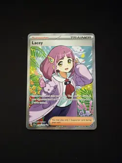 Pokemon Lacey 166/142 SV07: Stellar Crown Ultra Rare Full Art Holo Trainer Card - Image 1