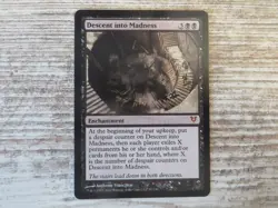 1x Descent into Madness - Avacyn Restored - NM - English - OOP MTG Mythic Rare - Image 1