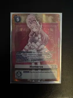 Bandai Digimon Card Game Homeros Tamer BT24-102 Alt Art Secret Rare Foil - Image 1