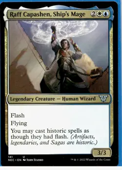 Raff Capashen, Ship's Mage, Commander: Kamigawa: Neon Dynasty #141 MTG - Image 1