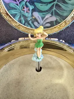 RARE DISNEY TINKER BELL Peter Pan Neverland Music Box "You can Fly" Works! - Image 5