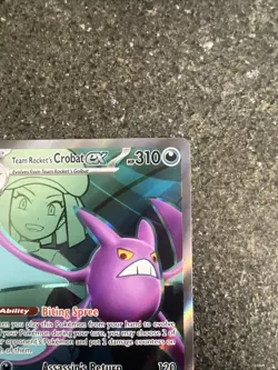 Pokemon TCG Teams Rockets Crobat Ex 217/182 Mint Pack Fresh Destined Rivals - Image 2