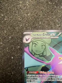 Pokemon TCG Teams Rockets Crobat Ex 217/182 Mint Pack Fresh Destined Rivals - Image 3