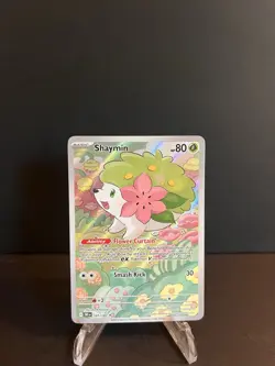 Pokemon TCG Shaymin 185/182 Destined Rivals Illustration Rare Card - Image 1
