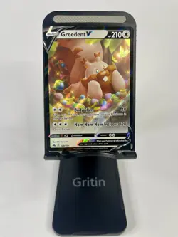 Pokemon TCG Greedent V 120/159 SWSH Crown Zenith NM - Image 1