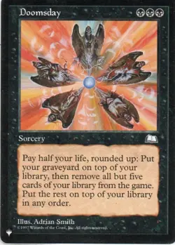 MTG: The List Reprints: Doomsday: Lightly Played Condition - Image 1