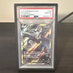Pokemon TCG Lugia V Alt Full Art Holo Ultra Rare 186/195 Silver Tempest PSA 10 - Image 1
