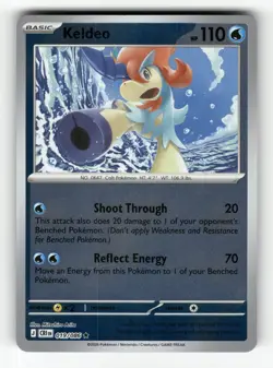 Keldeo 019/086 Rare Chaos Rising Pokemon Reverse Holo Near Mint - Image 1