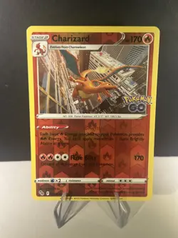 Charizard 010/078 Holo Rare Pokemon GO Pokemon Reverse Holo Near Mint - Image 1