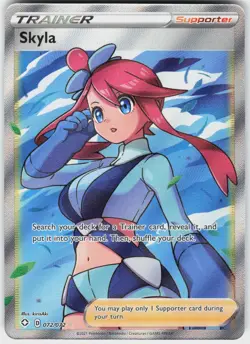 Skyla 072/072 Ultra Rare Shining Fates Pokemon Holo NM - Image 2