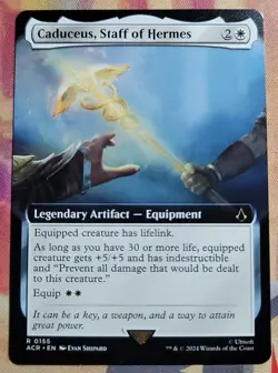 Caduceus, Staff of Hermes (Extended Art) MTG Assassin's Creed (ACR) (NM) - Image 1