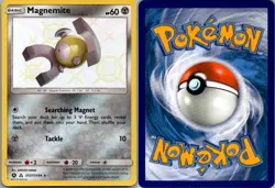 Magnemite SV27/SV94 Shiny Rare Hidden Fates Shiny Vault Pokemon Holo Near Mint - Image 1
