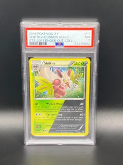 2016 Pokemon Shiftry Cosmos Holo STS 2017 Knock Out Coll. 11/114 PSA Mint 7 - Image 1