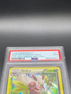 2016 Pokemon Shiftry Cosmos Holo STS 2017 Knock Out Coll. 11/114 PSA Mint 7 - Image 3