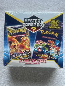 Pokemon 2022 Mystery Power Box w/ 5 Boosters Evolving Plasma Blast LegendaryU - Image 1