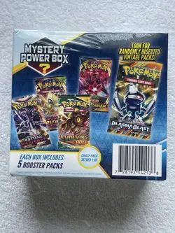 Pokemon 2022 Mystery Power Box w/ 5 Boosters Evolving Plasma Blast LegendaryU - Image 2