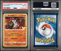 2021 Pokemon Celebrations #17 Groudon PSA 8 NM-MT - Image 3