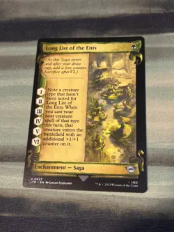 MTG - Long List of the Ents (Showcase Scrolls) - Lord of the Rings (LTR) LP - Image 1