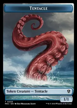 Koma's Coil/Tentacle Token, MTG, Murders at Karlov Manor Token, 1 pack, MTG - Image 2