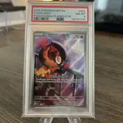 2025 POKEMON MEP EN-ME BLACK STAR PROMO #022 CHARCADET PSA 8 - Image 1