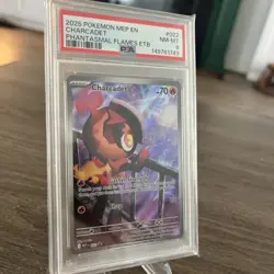 2025 POKEMON MEP EN-ME BLACK STAR PROMO #022 CHARCADET PSA 8 - Image 2